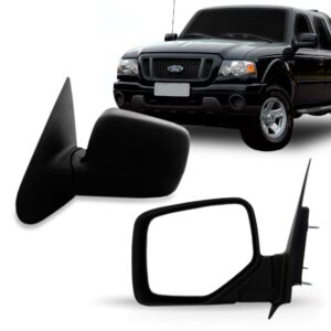 Retrovisor Fixo Ranger 2006 07 08 2009 Preto Esquerdo