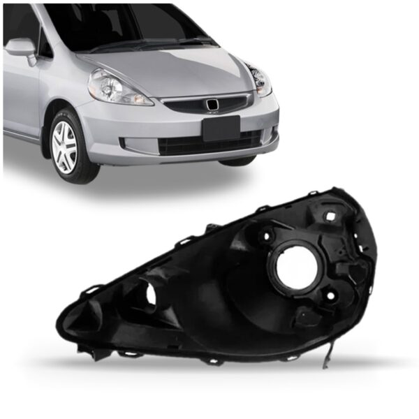 Carcaça Farol Honda Fit Ano 2003 2004 2005 2006 2007 2008 Lado Esquerdo