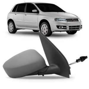 Retrovisor Stilo 2002 A 2007 Com Controle Manual Capa Lado Direito