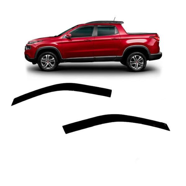 Calha De Chuva Para Fiat Toro 2016 À 2021 4 Portas Fumê