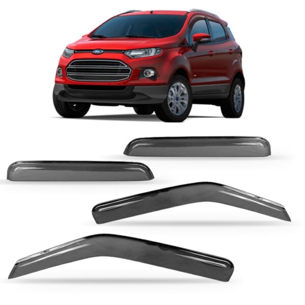 Jogo Calha Chuva Ecosport 2013 À 2016 4 Portas Fumê