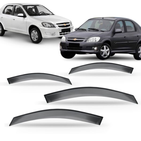 Calha Chuva Celta 2002 À 2016 Prisma 2007 À 2012 4 Portas. Fumê