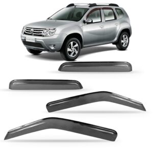Calha Defletor De Chuva Renault Duster 2011 A 2018 Acrílico Fumê