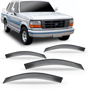 Calha Defletor De Chuva F-1000 1990 91 92 À 98 1999 4 Portas Fumê