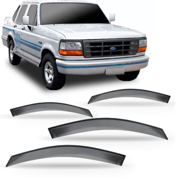 Calha Defletor De Chuva F-1000 1990 91 92 À 98 1999 4 Portas Fumê