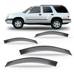 Calha Chuva Defletor Blazer 95 A 2007 2008 2009 2010 2011 4p Fumê