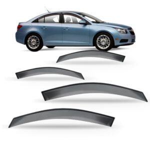 Calha Defletor De Chuva Para Cruze Sedan 11 A 2016 Acrílico Fumê