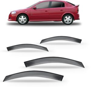 Calha Defletor De Chuva Para Astra Hatch 04 Portas 98 A 2005 Fumê