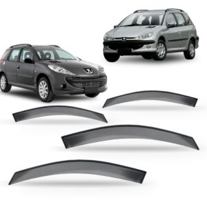 Calha Chuva Peugeot 206 207 Sw Escapade 4p 00 À 13 Fumê