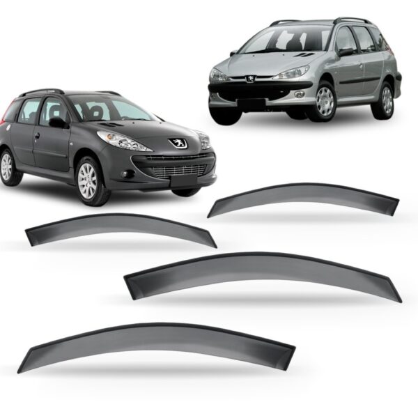 Calha Chuva Peugeot 206 207 Sw Escapade 4p 00 À 13 Fumê