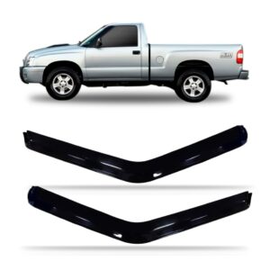 Calha Chuva S10 Cabine Simples 2005 À 2011 2 Portas. Preto