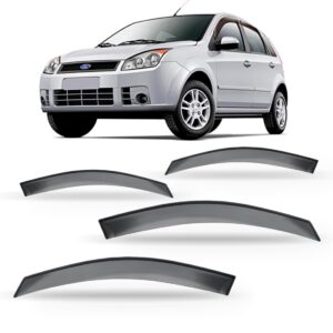 Calha Carro Fiesta Hatch Sedan 2002 A 2011 2012/14 - 4portas Fumê