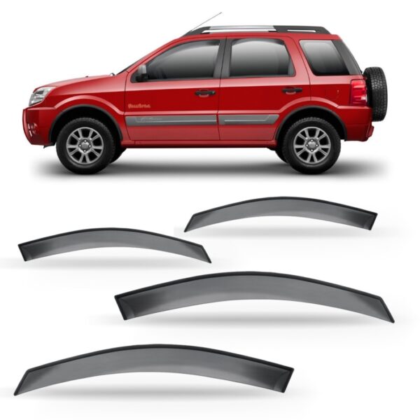 Calha De Chuva Ecosport 4p 2003 2004 2005 2006 2007 Até 2012 Fumê