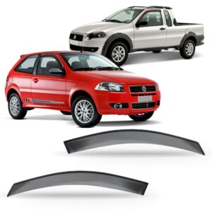 Calha Defletor De Chuva Palio 1996 97 À 15 Strada 2 Portas. Fumê