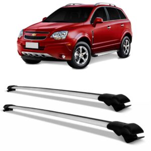 Rack De Teto Travessa Gm Captiva 2008 A 2017 Slim Prata 45kg Prateado