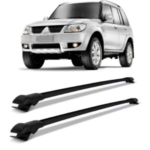 Travessa Rack Bagageiro Pajero Tr4 2010 Até 2016 Slim Preto Preto