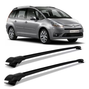 Rack Teto Suporte Citroen Grand C4 Picasso 07/14 Slim Preto Preto