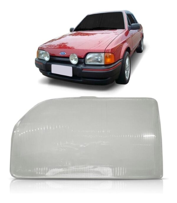 Lente Farol Principal Escort 1987 88 89 90 91 92 93 94 1995 Lado Esquerdo