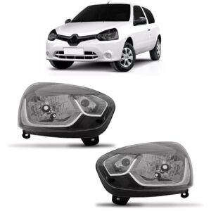 Farol Clio 2013 A 2017 Mascara Negra 1ª Linha - Direito/passageiro