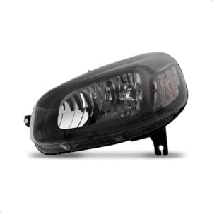 Farol Uno 2015 2016 2017 2018 Mascara Negra Fumê 1ª Linha - Esquerdo/motorista