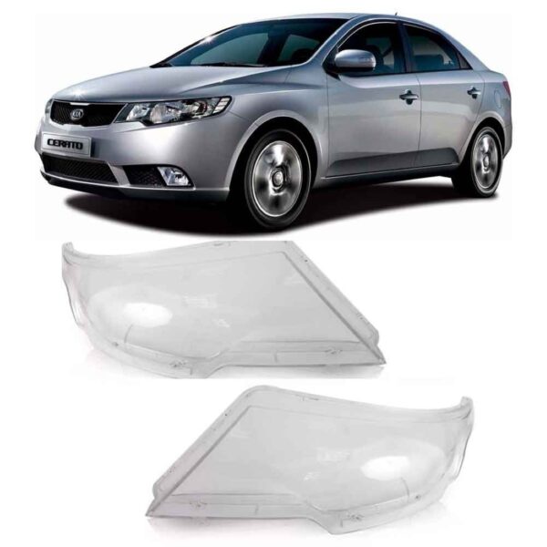 Lente Farol Kia Cerato 2009 2010 2011 2012 Lado Esquerdo