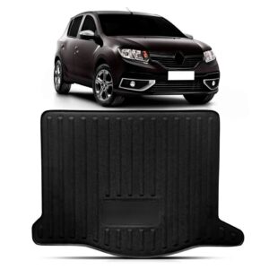 Tapete Bandeja Porta Malas Renult Sandero 2015 A 2018 Rígido Preto