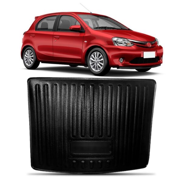 Tapete Bandeja Porta Malas Etios Hatch 2013 A 2018 Rígido Preto