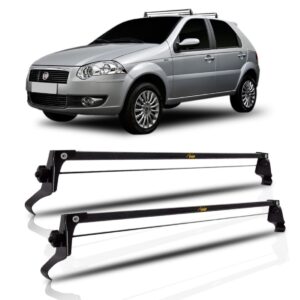 Rack De Teto Bagageiro Fiat Palio Fire 1996 Á 2016 4 Portas. Preto