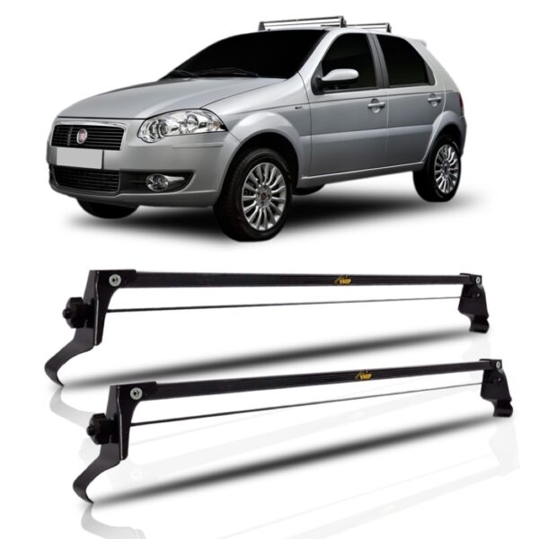 Rack De Teto Bagageiro Fiat Palio Fire 1996 Á 2016 4 Portas. Preto