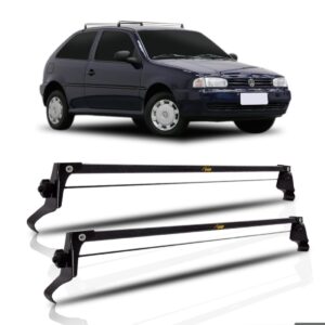 Rack De Teto L World Gol G2 G3 G4 Bagageiro Preto. Preto