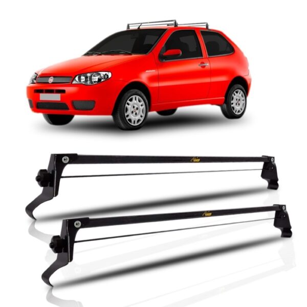 Rack Teto Bagageiro Fiat Palio 97 98 99 00 01 02 03- 2portas Preto