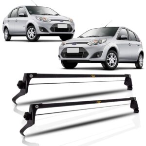 Rack De Teto Travessa Aço New Fiesta Rocam 2003...2014 Preto