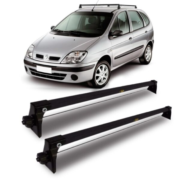 Rack Bagageiro De Teto Para Renault Scenix 1998 99 2000 2009 Preto