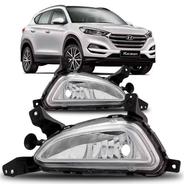 Farol Milha Auxiliar New Tucson 2017 2018 2019 1ª Linha Direito