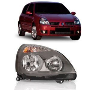 Farol Clio 03 04 2005 2006 2007 2008 09 2010 Cinza 1ª Linha Direito/passageiro