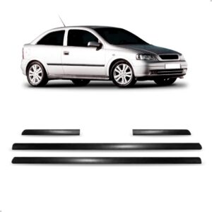 Jogo Friso Lateral Para Astra 1999 A 01 02 2portas 4 Peças. Preto