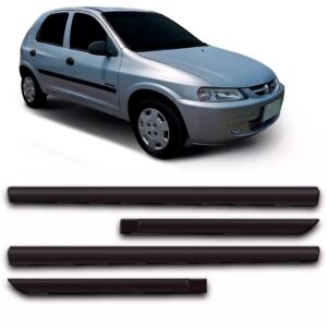 Friso Borrachão Lateral Celta 2000 A 2005 4p - Kit 4 Peças