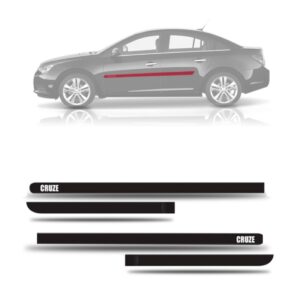 Jogo Friso Borrachão Para Cruze 2012 13 14 15 16  2017 4p