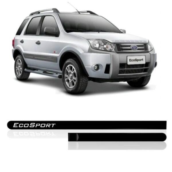 Kit Borrachão Lateral Ecosport 05 06 07 08 09 Personalizado