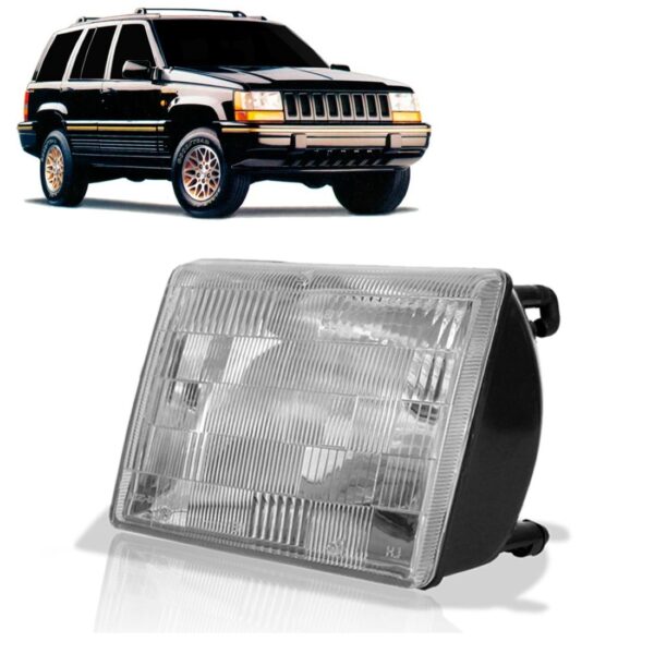 Farol Grand Cherokee Limited Laredo 93 94 95 96 97 1ª Linha Esquerdo/motorista