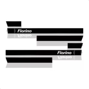 Jogo Friso Lateral P/ Fiorino 6 Peças Personalizado (curta) Preto