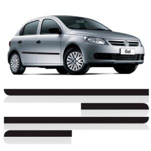 Friso Lateral Borrachão Para Gol G5 G6 Gv Gvi 2013 A 2017