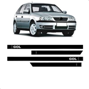 Kit Jogo Friso Lateral Para Gol G4 2005 2006 A 2008 4 Portas