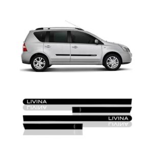 Jogo Friso Lateral Para Livina 4 Portas 4 Peças.