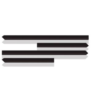 Borrachão Lateral New Fiesta/hatch/sedan 2011 - Kit 4 Peças