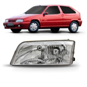 Farol Citroen Zx Foco Duplo 92 93 1994 95 96 97 98 1ª Linha Esquerdo/motorista