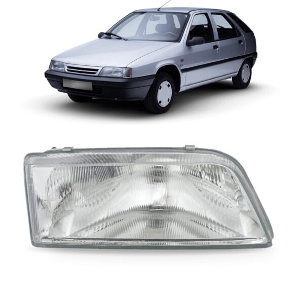 Farol Citroen Zx 92 93 1994 1995 1996 Foco Simples 1ª Linha Direito/passageiro