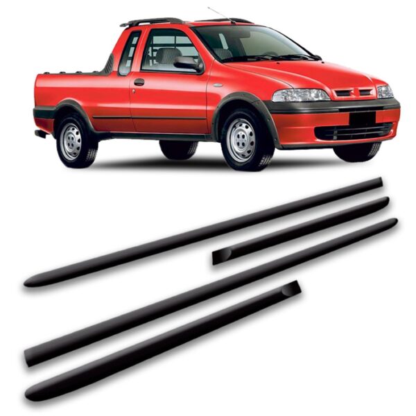 Borrachão De Porta Lateral Para Fiat Strada 2000 A 2007