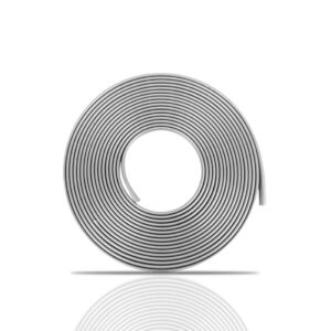 Guarnição Proteção Flexivel Autoadesiva - Incolor 10 Metros Prata