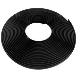 Guarnição Proteção Flexivel Autoadesiva - Incolor 10 Metros Preto Fosco